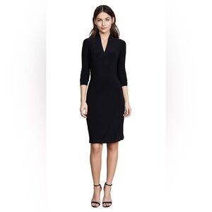 NORMA KAMALI X REVOLVE women’s black Long Sleeve Side Draped mini Dress sz large